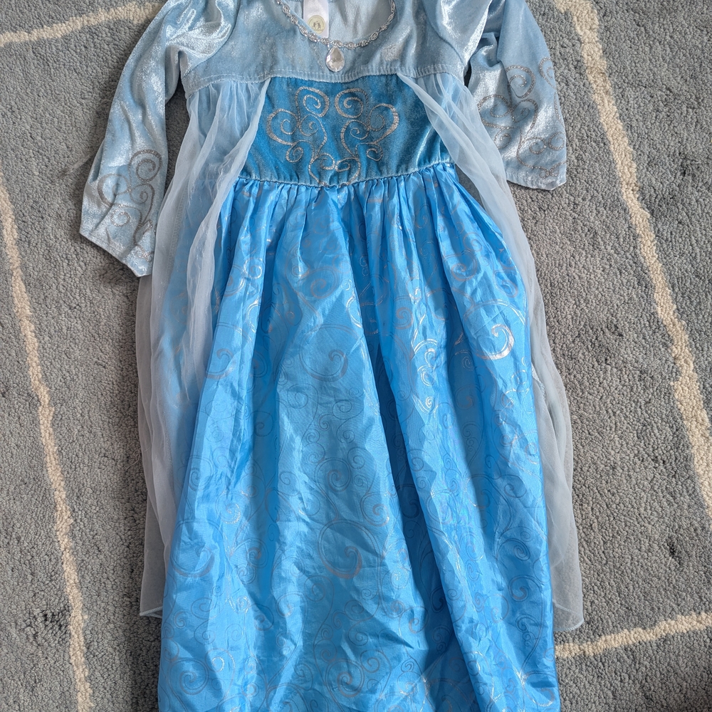 Blue and Silver Kids Princess Costume